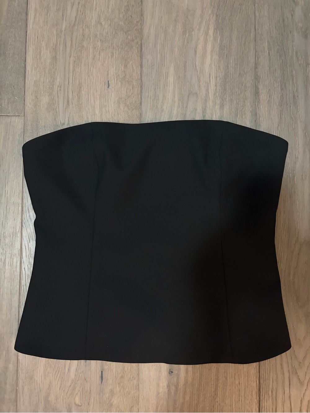 Babaton Strapless Black Bustier Top